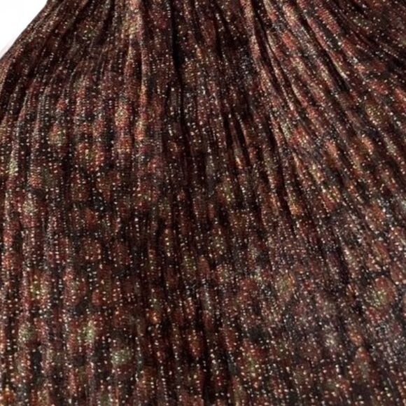 Like New Anthropologie Metallic Square Neck Smocked Top - Picture 5 of 5